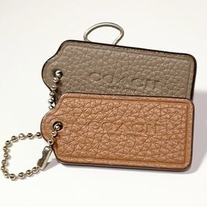 Coach Gray and Brown Hangtags